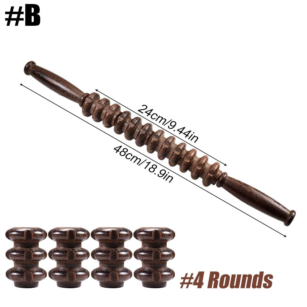 Wooden Therapy Massager Roller