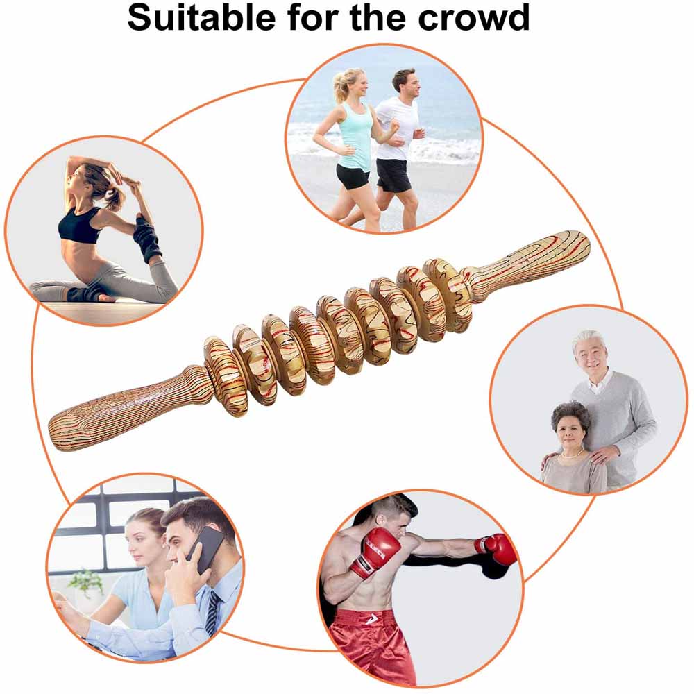 Wooden Therapy Massager Roller