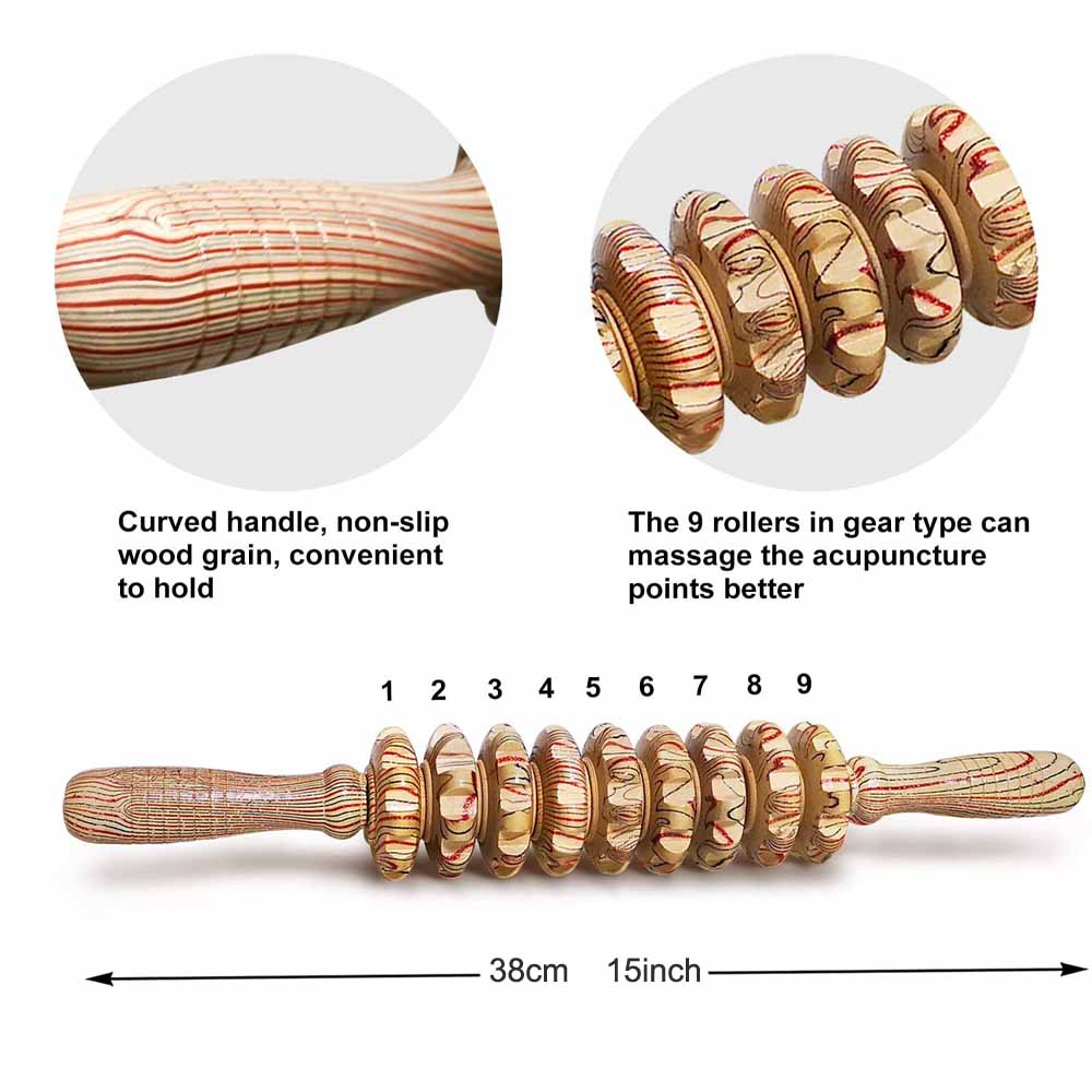Wooden Therapy Massager Roller